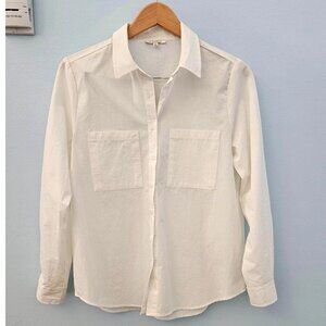 COPY - Z SUPPLY The Perfect Button-Up Shirt – White, Size Small